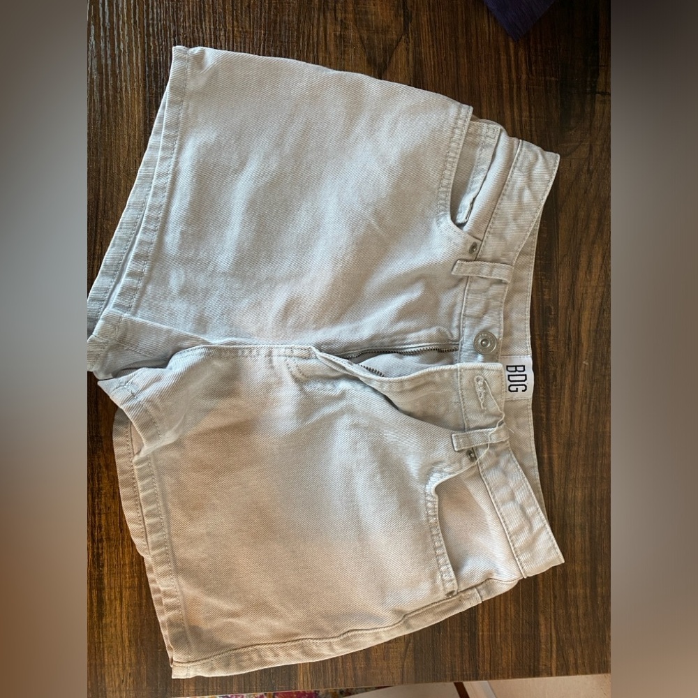 BDG silvery grey jean shorts